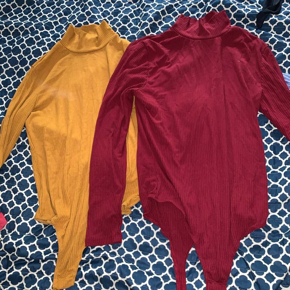 Pair of two body suits